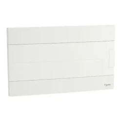 EZ9EUB118 - Modulárná rozvodnica, Easy9 EU, zapustená, 1x18 modulů, 2 zemniace/neutrálne svorky, biele dvere