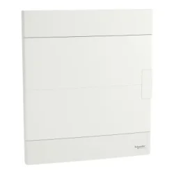 EZ9EUB212 - Modulárná rozvodnica, Easy9 EU, zapustená, 2x24 modulů, 2 zemniace/neutrálne svorky, biele dvere