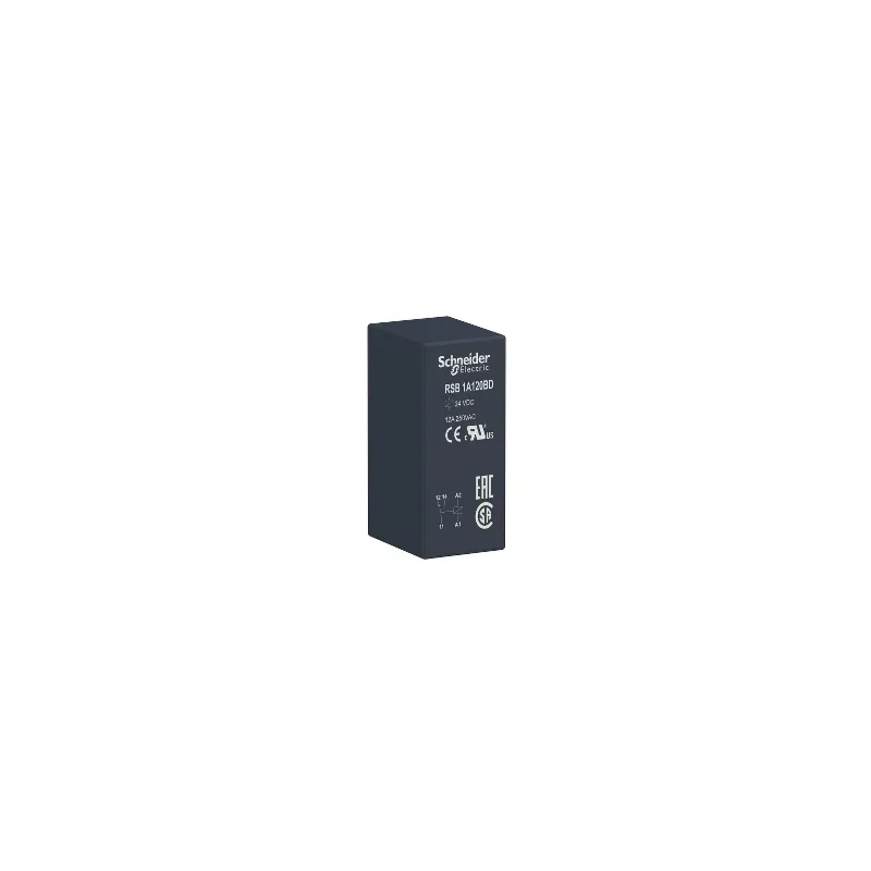RSB1A120BD - stykové zásuvné relé – Zelio RSB – 1 C/O – 24 V DC – 12 A RSB1A120BD - stykové zásuvné relé – Zelio RSB – 1 C/O – 24 V DC – 12 A