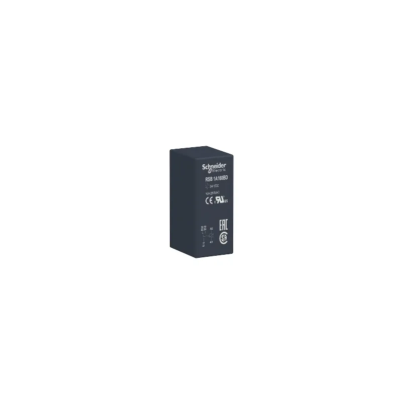 RSB1A160BD - stykové zásuvné relé – Zelio RSB – 1 C/O – 24 V DC – 16 A