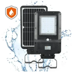 001819 Solárne pouličné osvetlenie s pohybovým senzorom LED STREET 15W 4000K IP65 Kobi