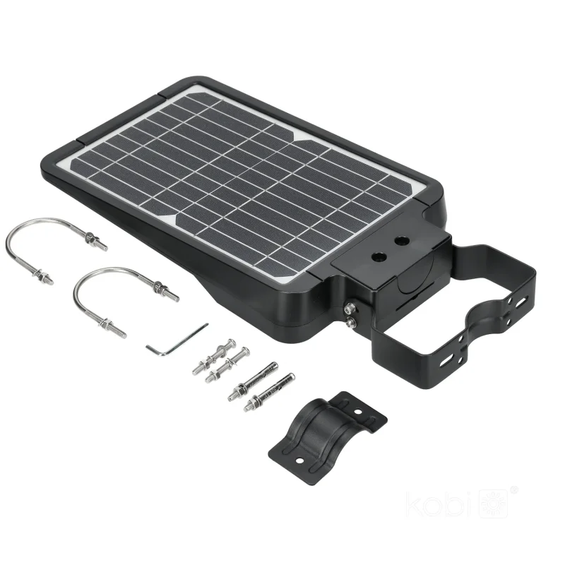 001819 Solárne pouličné osvetlenie s pohybovým senzorom LED STREET 15W 4000K IP65 Kobi