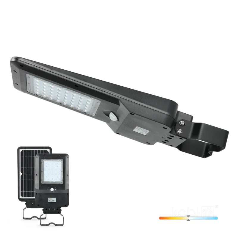 001819 Solárne pouličné osvetlenie s pohybovým senzorom LED STREET 15W 4000K IP65 Kobi