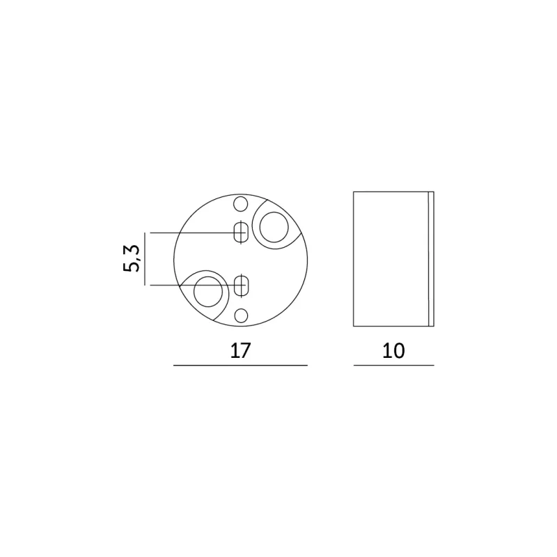 002367 - Držiak žiarovky K001 G5,3 Kobi