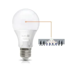 001197 - LED žiarovka s pohybovým senzorom GS 9W E27 4000K LX Kobi Premium