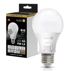 001197 - LED žiarovka s pohybovým senzorom GS 9W E27 4000K LX Kobi Premium