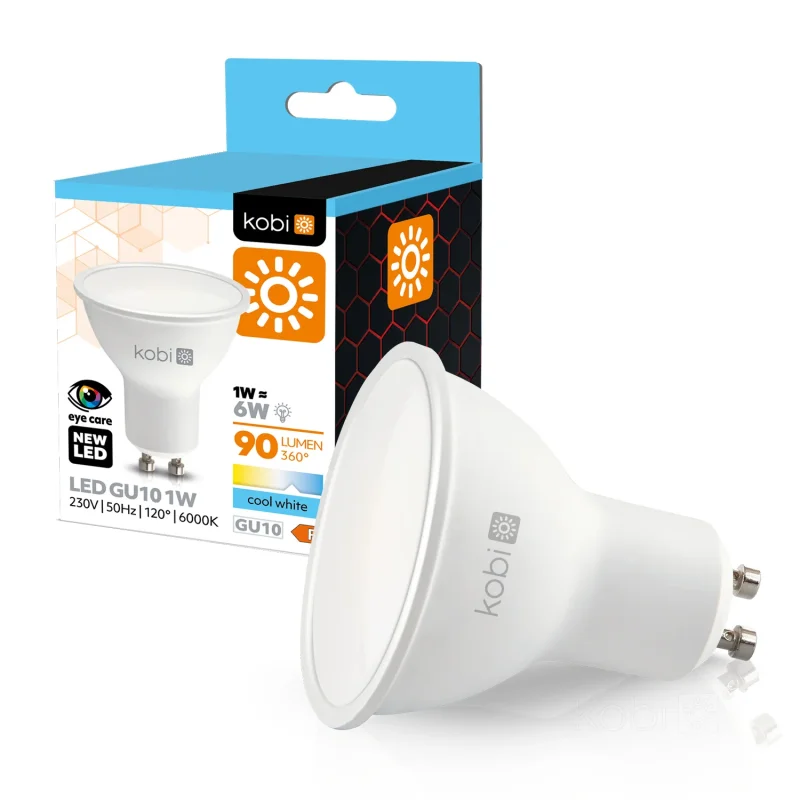 001201 - LED žiarovka GU10 1W 6000K Kobi 001201 - LED žiarovka GU10 1W 6000K Kobi