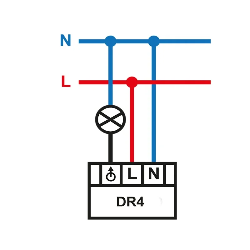 DR4-LED-IR-biela Dotykový a diaľkový regulátor LED DR4-LED-IR-biela