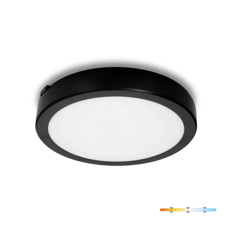 001697 - Stropné LED svietidlo NAIROS G2 18W 3CCT IP65 čierne Kobi Premium