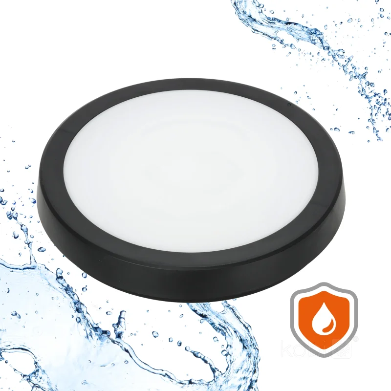 001697 - Stropné LED svietidlo NAIROS G2 18W 3CCT IP65 čierne Kobi Premium