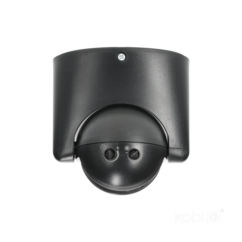 002338 - Pohybový senzor LX39 IP44 180° PIR čierny Kobi Premium