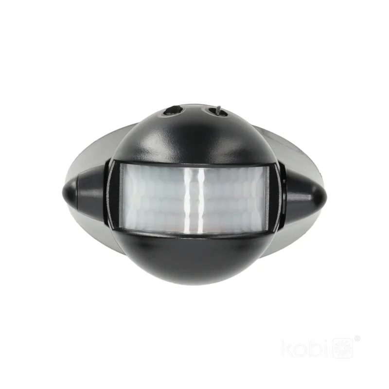 002338 - Pohybový senzor LX39 IP44 180° PIR čierny Kobi Premium