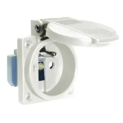 71119 - Vstavaná zásuvka 16A 3p 230V IP54 CZ Quick-Connect (sivá)