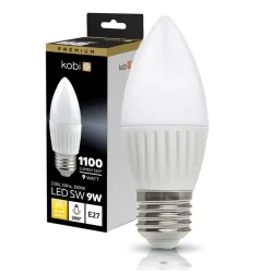 001377 - LED žiarovka SW 9W E27 3000K Kobi Premium
