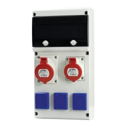 K-632.312W-012F2 Zásuvková rozvodnica 1x32A,1x16A,3x230V, s ističom