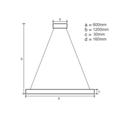 LED závesná lampa na lanku + diaľkový ovládač 40W - J4386/B