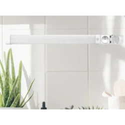 LED lineárne svietidlo so zásuvkou 15W / IP44 / 600 / CCT - LNL7621/WH