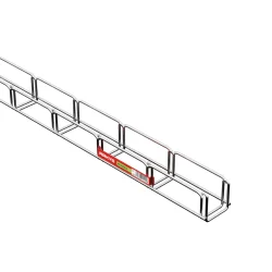 ARK-211120 - Žľab MERKUR 2 100/50 "GZ" - vzdialenosť podpier cca 1,9 m