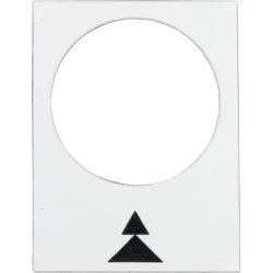 štítok - 30x40 mm - biely - pravý - slow - fast ZB2BY4909 - ZB2BY4909