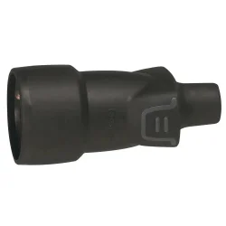 ZÁSUVKA GUMOVÁ 2P+T ČIERNA S DETSKOU OCHRANOU - 050446