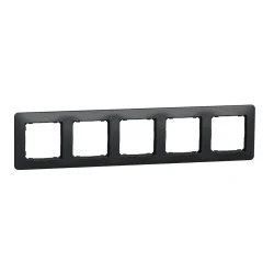 Rámček päťnásobný, Sedna D/E, antracit SDD314805 - SDD314805