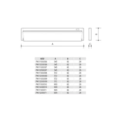 VERSA LED sklopné nábytkové svietidlo s vypínačom pod kuchynskú linku | 10W, biela – studená