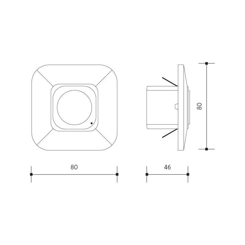 PN71000006 RADAR SENZOR VSTAVANY