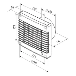 Ventilátor axiálny - 1902015 Ventilátor axiálny - 1902015